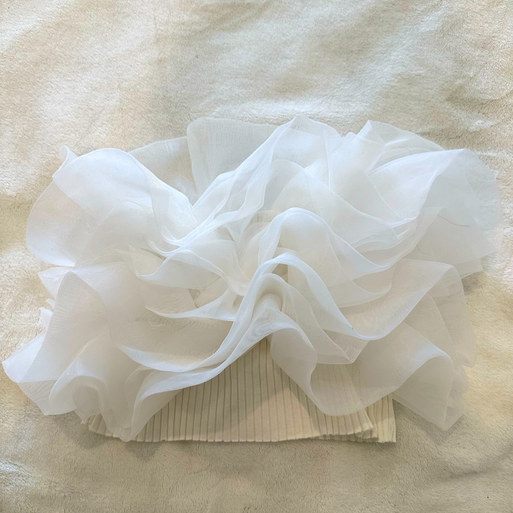 Zara white top XS